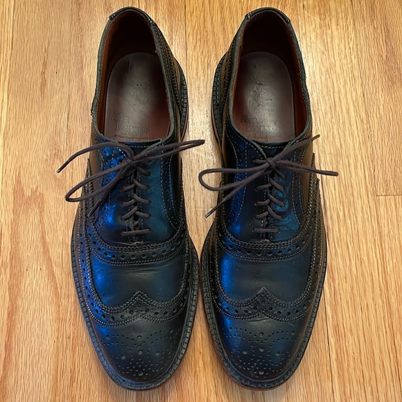 Allen Edmonds McTavish Wingtip Oxford Black Leather Dress Shoes - Picture 1 of 10